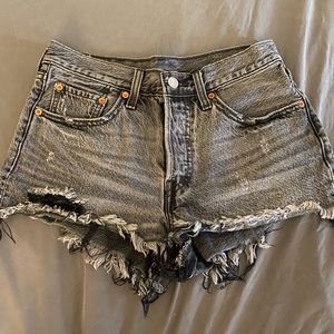Levi’s black/grey size 26 jean shorts